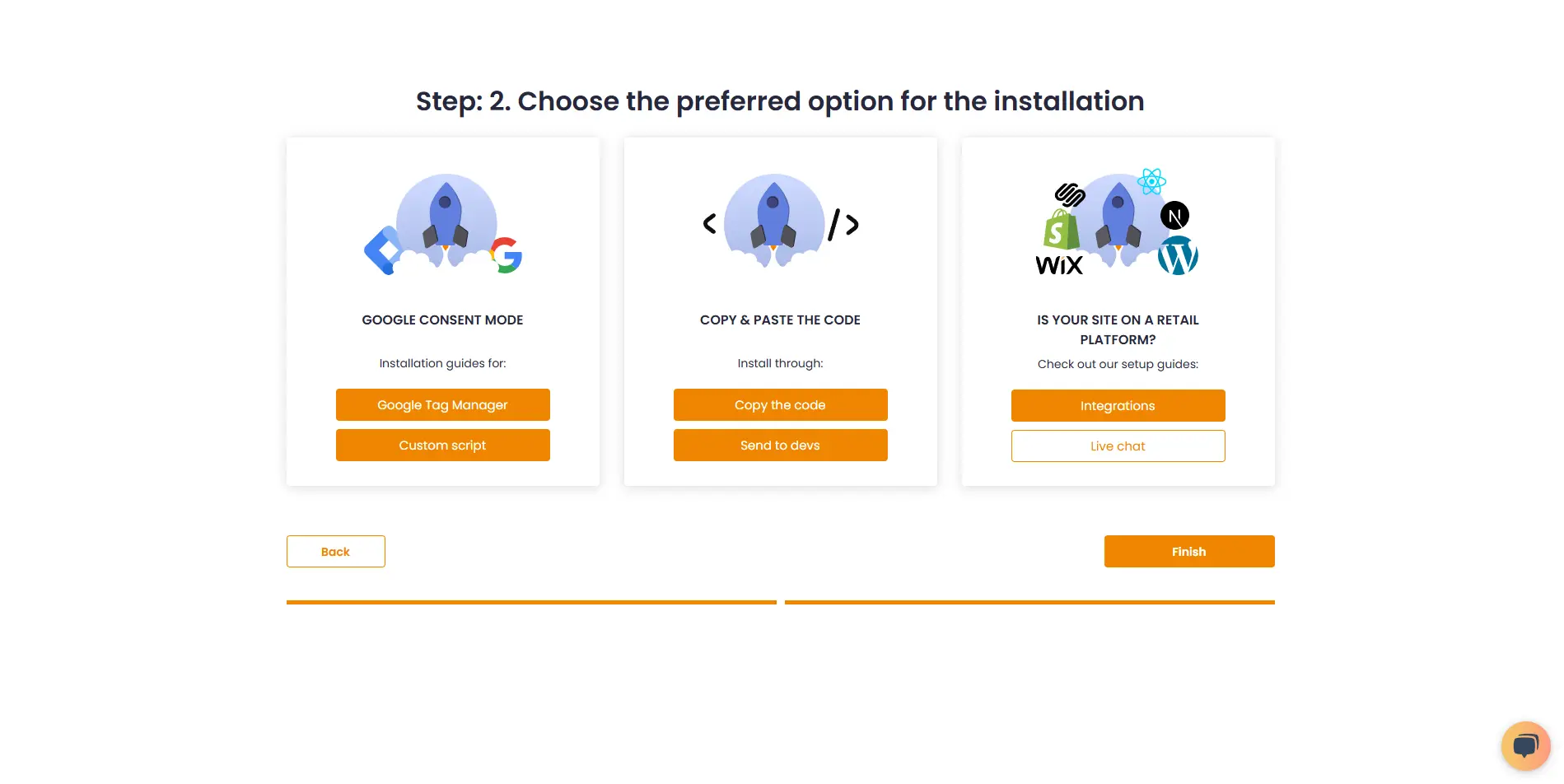 4. Choose your preferred installation method and complete the setup.