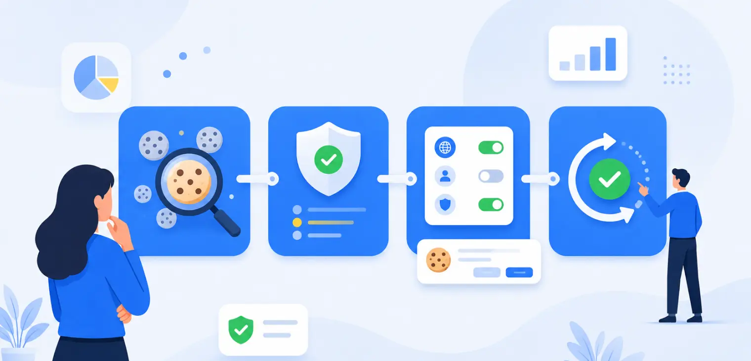 Como criar um processo de conformidade de cookies, não apenas um banner de cookies